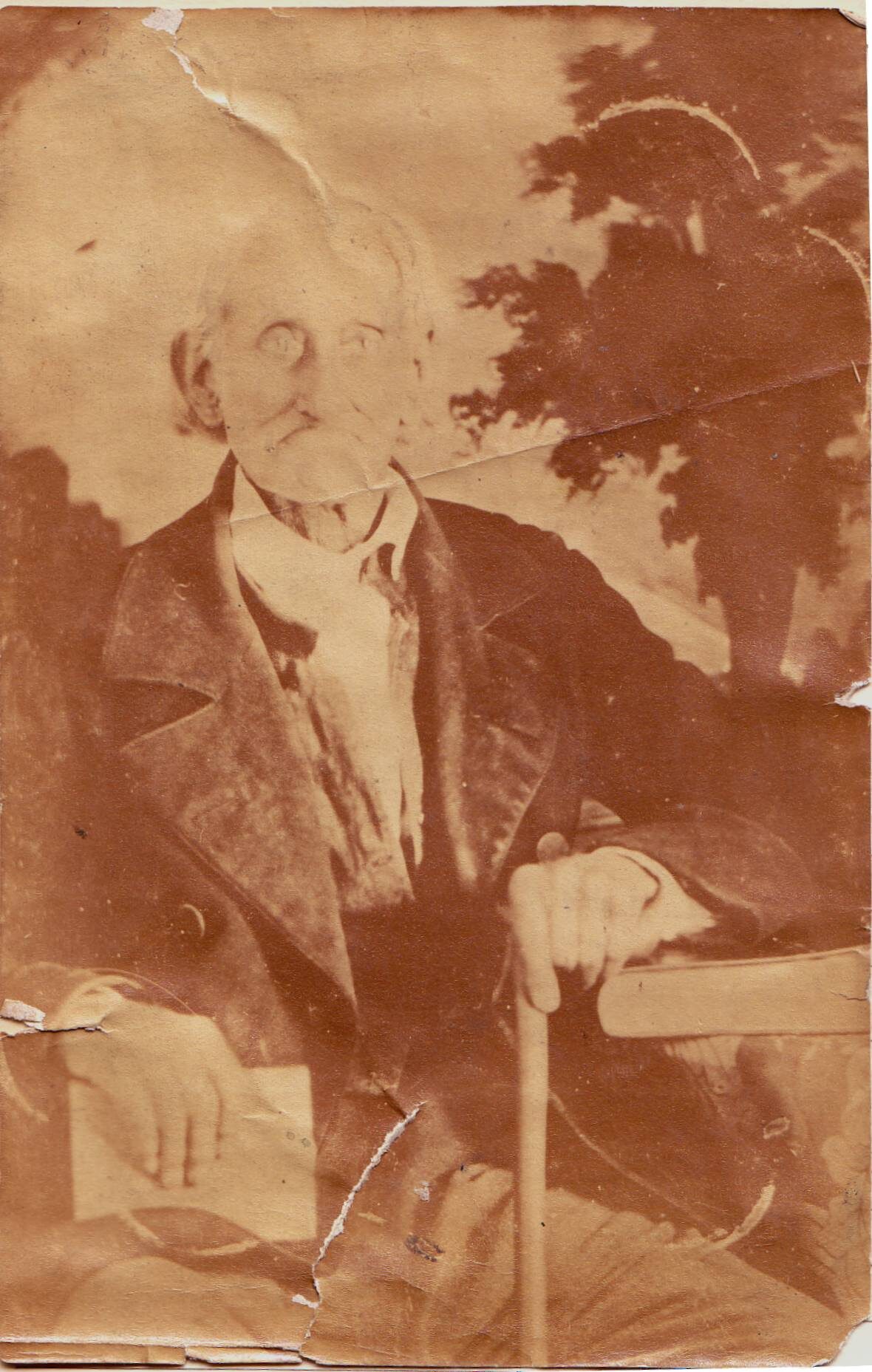 Andrew Galbraith Sr. — Original Damaged Print of the Elderly Portrait